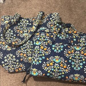 Vera Bradley Tote and Travel Organizer